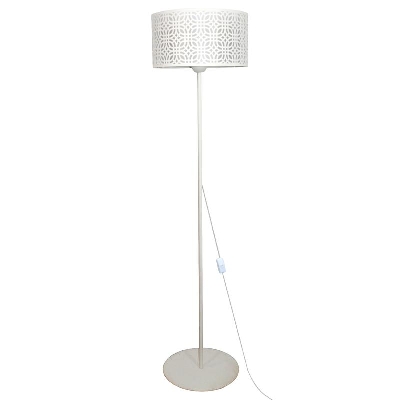 Светильник "Амина" ННБ 63-60-021 шнур бел. (ИМ) напольный (торшер) бел. муар Элетех 1005405253