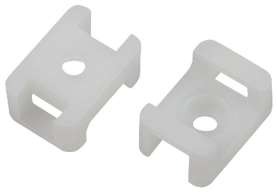 Площадка под хомуты 22х16мм с монтажным отверст. М4 NO-225-313 бел. (уп.10шт) Эра Б0066687