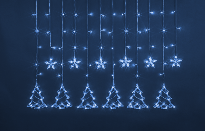 Гирлянда светодиодная "Бахрома" "Звезды и елочки" 95 125 NGF-D033-03 2.5х1м Blue IP20 Navigator 95125