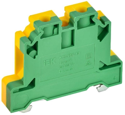 Колодка клеммная CTS-PEN ARMAFIX земля 10кв.мм жел./зел. IEK YCT11-00-K52-010