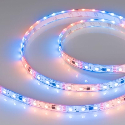 Лента светодиодная SPI-PFS-B60-12mm 12V RGB-PX3 14.4Вт/м IP68 5060 герметичная бегущий огонь (уп.5м) Arlight 026155(3)