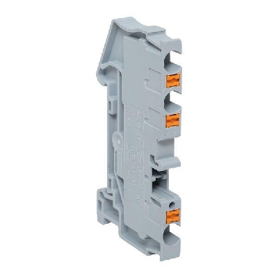 Колодка клеммная пружинная 4 Push-in 3 вывода сер. EKF PIT-4-3