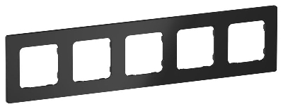 Рамка 5-м СП FLITE РУ-5-К-ФлЧ черн. IEK FI-M52-32-20-K02