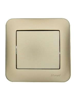 Выключатель 1-кл. 1п СП ASTI 10А IP20 в сборе золото. LEZARD 7081-3636-100