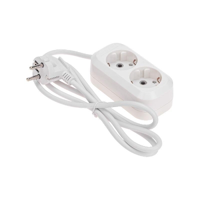 Удлинитель 2х1.5м с заземл. 3х0.75 бел. PROCONNECT 13-4202