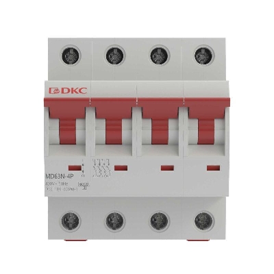 Выключатель автоматический модульный 4п C 10А 6кА MD63N YON MD63N-4PC10