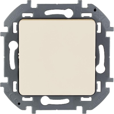 Выключатель кнопочный Inspiria 6А 250В без фиксации НО/НЗ механизм сл. кость Leg 673691