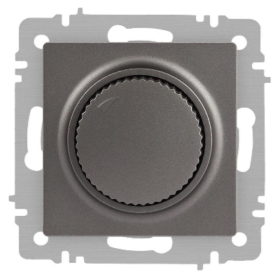 Светорегулятор поворотный СП Accent 6-401-09 600Вт 230В IP20 титан Intro Б0063685