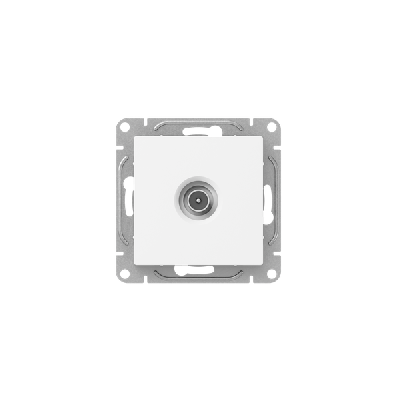 Розетка телевизионная оконечная TV СП Эпика механизм бел. EKF UP1-SOW-TV-3