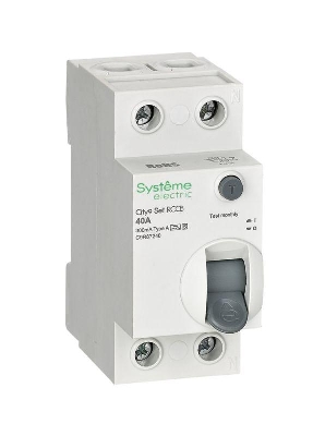 Выключатель дифференциального тока City9 Set 2п 40А 300мА A-S 230В SE C9R87240