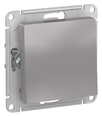 Выключатель 1-кл. AtlasDesign 2-п. 10А мех. алюм. SE ATN000321