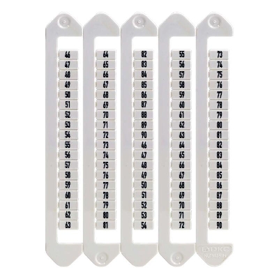 Маркировка для клемм ширина 5мм от 91 до 135 вертикал. ориентация DKC NUTB-5-91-135V