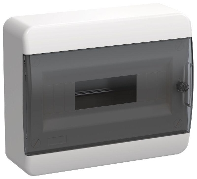 Корпус ЩРН-П-12 TEKFOR IP41 черн. прозр. дверь пластик. IEK TF5-KP12-N-12-41-K01-K03