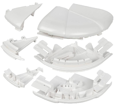 Угол для кабель-канала внешн. изменяемый 60-120град. для DLP 150х50 бел. ИЭК Leg 010635