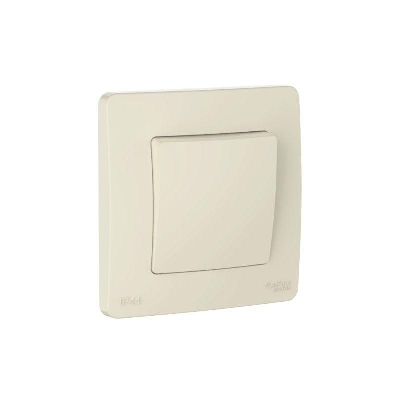 Переключатель 1-кл. СП Blanca 10А IP44 (сх.6) 250В молочн. SE BLNVS410602