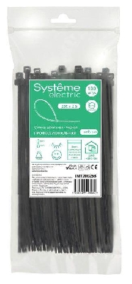 Стяжка кабельная 200х2.5 черн. (уп.100шт) SE IMT20025B