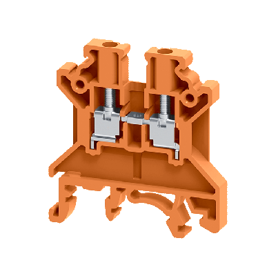 Клемма проходная винтовая OptiClip CTS-2.5-I-24A (0.2-2.5) оранж. КЭАЗ 348883