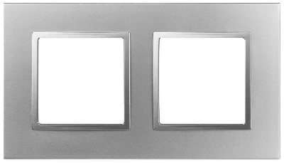 Рамка 2-м Elegance 14-5012-03 Classic алюм. Эра Б0060578