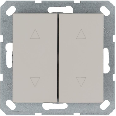 Выключатель для жалюзи 2-кл. 10А IP20 механизм тауп Jasmart G3028T