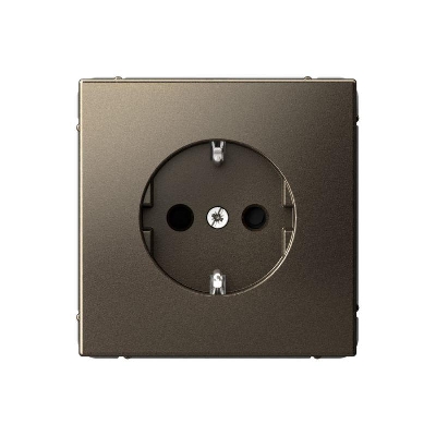 Розетка ArtGallery 16А с заземл. со шторками быстрозажим. клем. механизм мокко SE GAL000645S