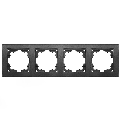 Рамка 4-м Бриллиант горизонт. графит Universal 7947502-Gr