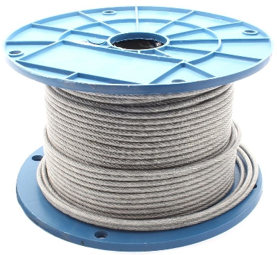 Трос стальной в ПВХ изоляции d5.0-6.0мм (уп.100м) Партнер 22678