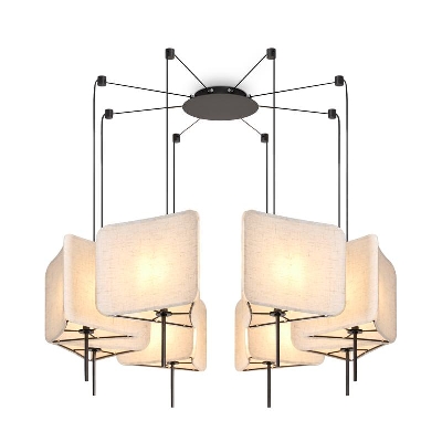 Светильник подвесной Bricola 8х40Вт E14 IP20 Freya FR5511PL-08B