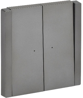 Выключатель 2-кл. СП FORTE&PIANO 10А FP506 с индикацией сталь IEK FP-V20-1-10-1-K46