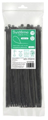 Стяжка кабельная 300х3.6 черн. (уп.100шт) SE IMT30036B