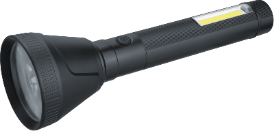 Фонарь светодиодный ручной 95 741 NPT-CP32-ACCU пласт. 1LED 10Вт+1COB 2Вт Li-Ion 3А.ч 4реж NAVIGATOR 95741