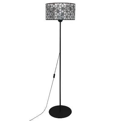 Светильник "Нордика" ННБ 63-60-021 шнур черн. (ИМ) напольный (торшер) черн. муар Элетех 1005405245