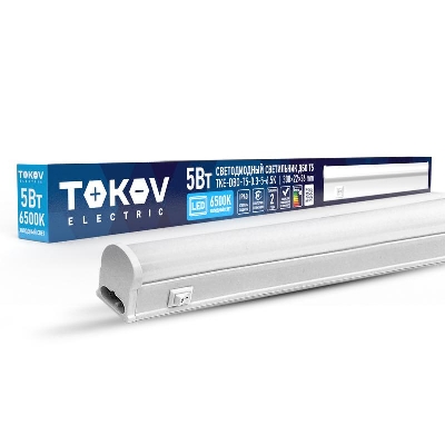 Светильник светодиодный ДБО Т5 5Вт 6.5К IP40 TOKOV ELECTRIC TKE-DBO-T5-0.3-5-6.5K