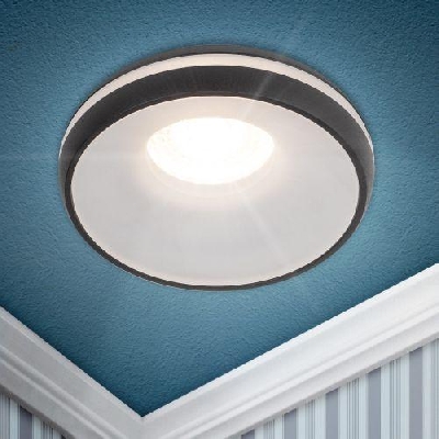 Светильник декоративный DK100 BK MR16 GU5.3 встраив. черн. ЭРА Б0055589