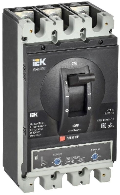 Выключатель автоматический в литом корпусе 3п I 85кА 630А расцепитель термомагнитный регулируемый ARMAT IEK AR-MCCB-3I-085-0630A-ATUC