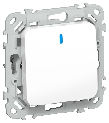 Выключатель 1-кл. СП FLITE ВС11-1-1-ФлБ 10А с индикацией механизм бел. IEK FI-V10-1-10-1-K01