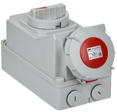 Розетка с мех. блокировкой 32А-6ч 380В 3P+PE+N ССИ-825 IP67 IEK PSR12-032-5-5-67