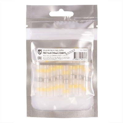 Соединитель термоусаживаемый под пайку ПК-Т 6.0 (уп.10шт) КВТ 91015