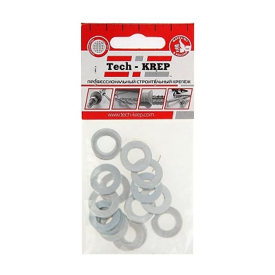 Шайба плоская М10 DIN 125 цинк. (пакет) (уп.15шт) Tech-Krep/Zitar 103046
