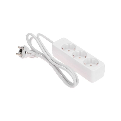 Удлинитель 3х1.5м с заземл. 3х0.75 бел. PROCONNECT 13-4208