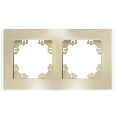 Рамка 2-м Афина стеклянная зол. UNIVersal 2291