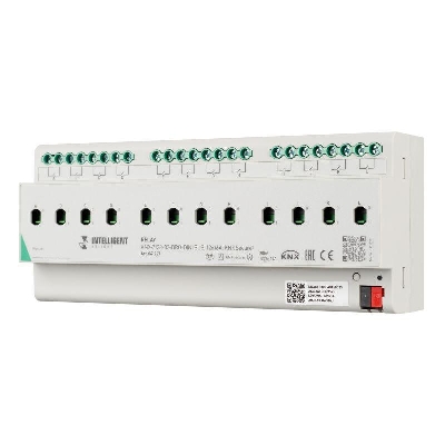 Модуль релейный KNX-7123-82-DRO-DIN (BUS 12х16А KNX Secure) IP20 пластик INTELLIGENT ARLIGHT 041227