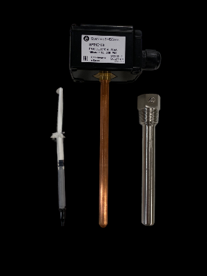 Датчик температуры погружной 0-50град.C 150мм 4-20мА 24В с гильзой SE SPT1C150