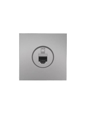 Розетка компьютерная 1-мест. СП ZIMA IP20 сер. матов. LEZARD 704-7488-140