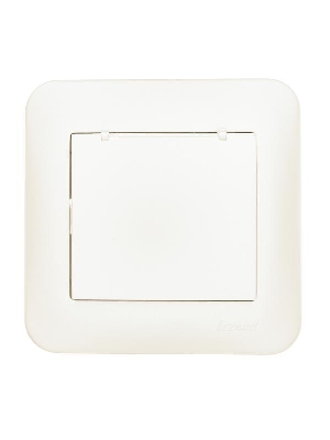 Розетка 1-м СП ASTI 16А IP20 с заземл. с крышкой термопласт в сборе жемчуж./бел. перламутр. LEZARD 7081-3030-123В