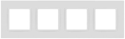 Рамка 4-м Elegance 14-5014-01М Classic для розеток и выключателей матов. бел. Эра Б0065828
