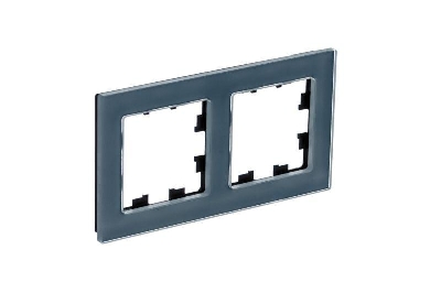 Рамка 2-м AtlasDesign Nature натур. стекло грифель SE ATN360702