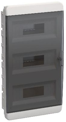Корпус ЩРВ-П-36 TEKFOR IP41 черн. прозр. дверь пластик. IEK TF5-KP12-V-36-41-K01-K03