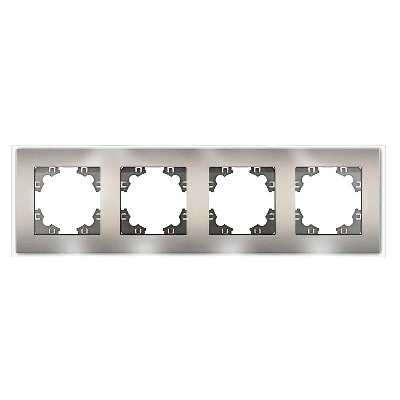 Рамка 4-м Афина стеклянная мокко UNIVersal 2287