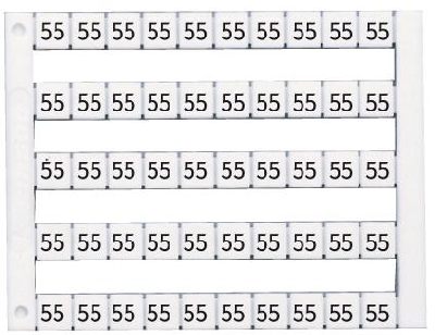 Маркировка горизонтальная DY5 (7) 1 пластина - 50шт (уп.500шт) Klemsan 505007