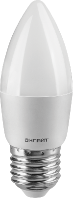 Лампа светодиодная 71 634 OLL-C37-8-230-2.7K-E27-FR 8Вт свеча 2700К тепл. бел. E27 800лм 176-264В ОНЛАЙТ 71634